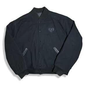 I Love My Fiends Embroidered Varsity Jacket